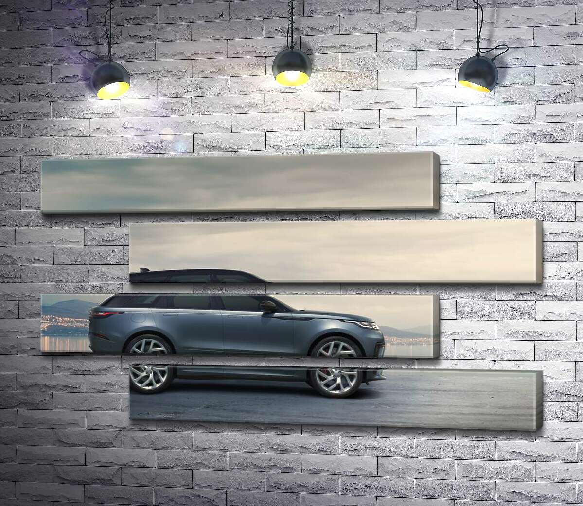 модульна картина Втілення британської естетики: автомобіль Ленд Ровер (Land Rover Range Rover Velar) (Модуль №23)