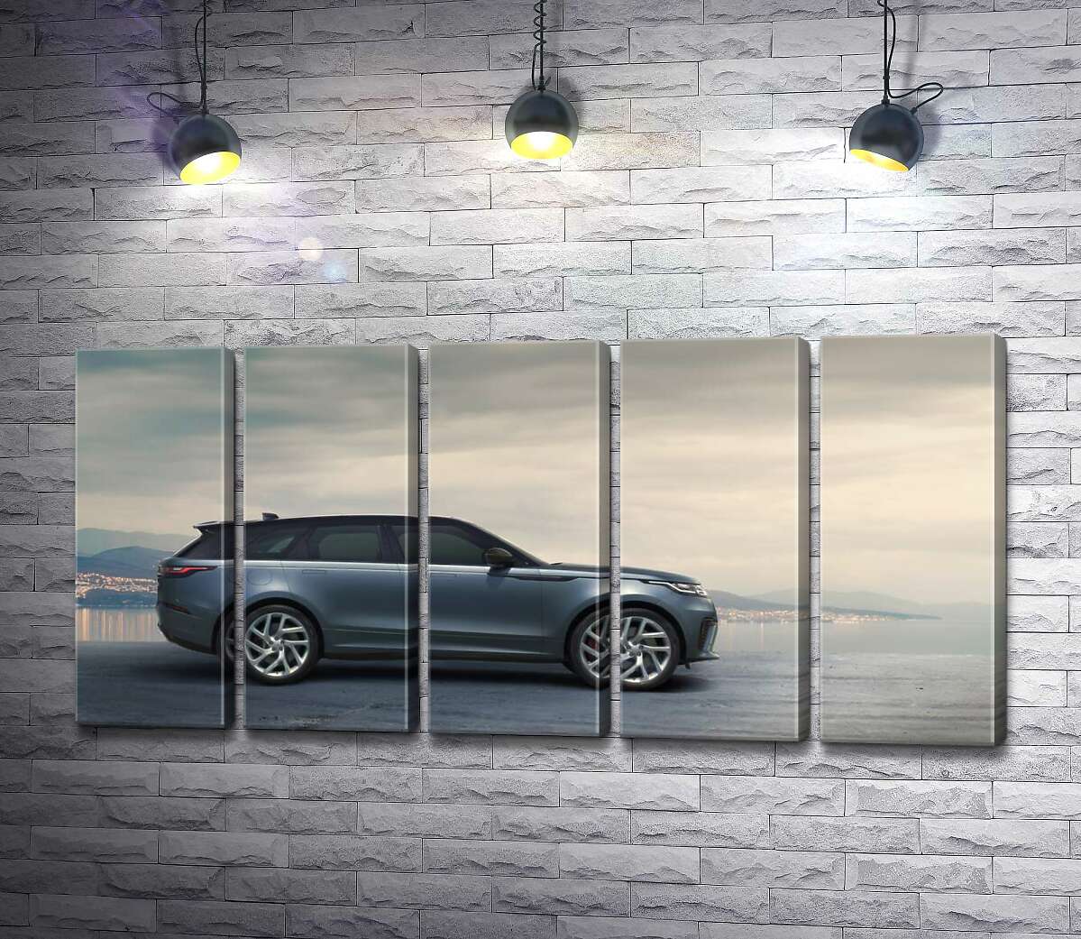 модульная картина Воплощение британской эстетики: автомобиль Ленд Ровер (Land Rover Range Rover Velar) (Модуль №26)