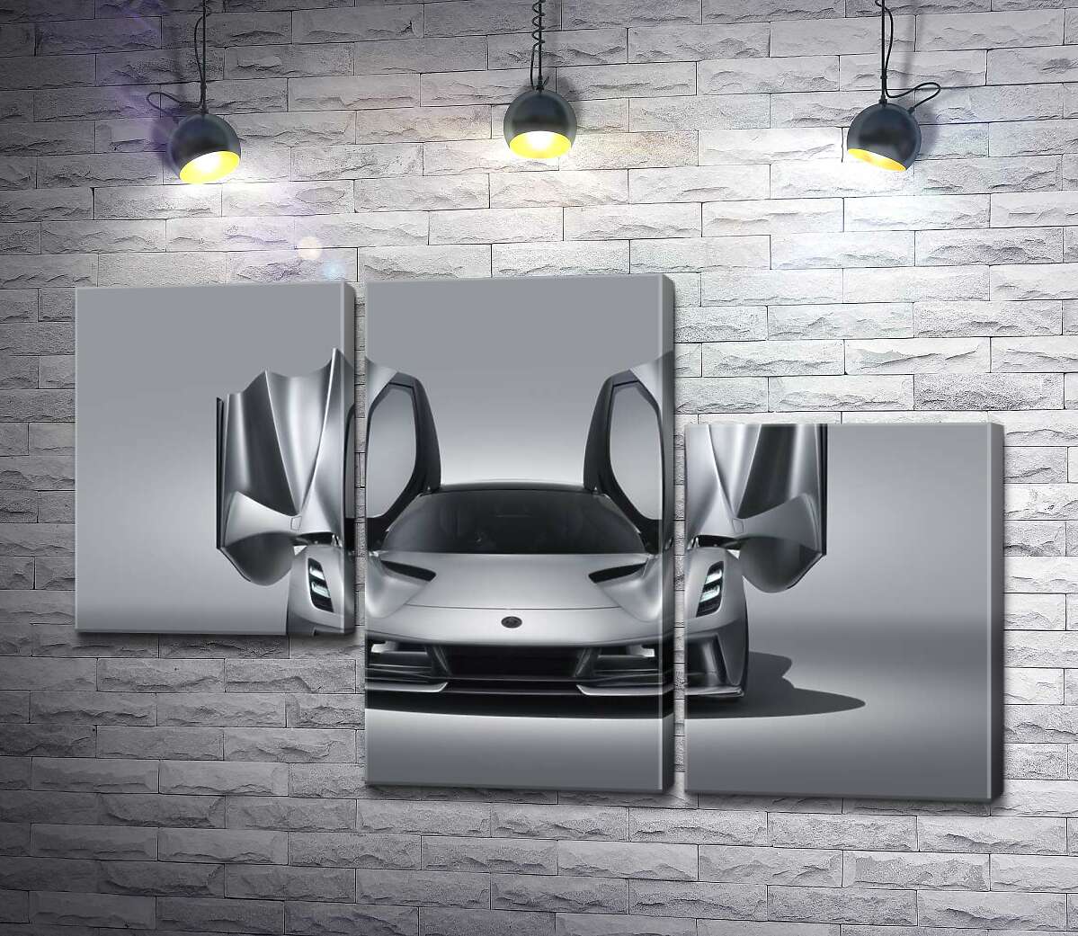 модульная картина Утонченность форм спортивного автомобиля Lotus Evija (Модуль №13)