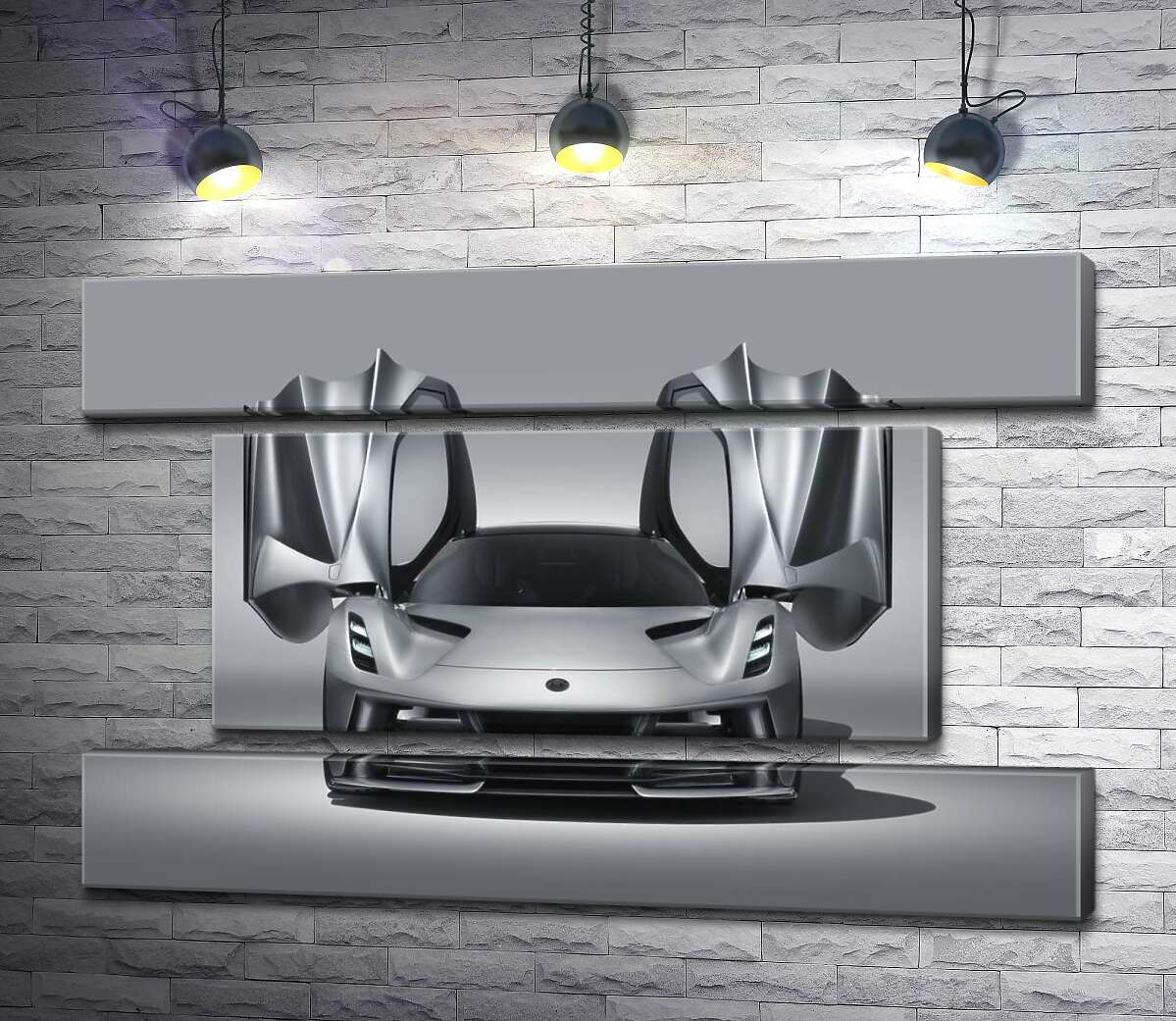 модульна картина Витонченість форм спортивного автомобіля Lotus Evija (Модуль №18)