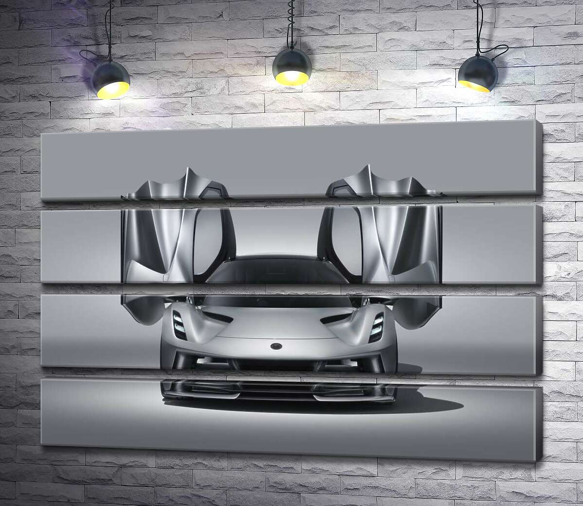 модульная картина Утонченность форм спортивного автомобиля Lotus Evija (Модуль №22)