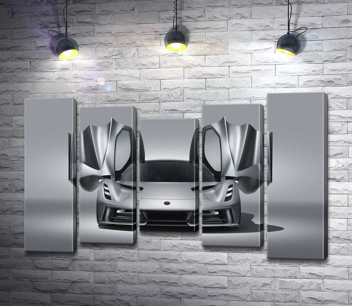 модульна картина Витонченість форм спортивного автомобіля Lotus Evija (Модуль №27)