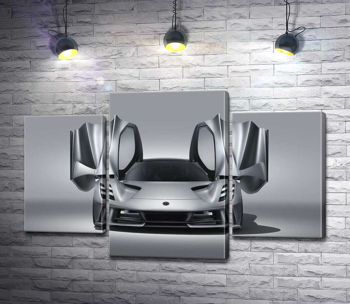 модульна картина Витонченість форм спортивного автомобіля Lotus Evija (Модуль №10)