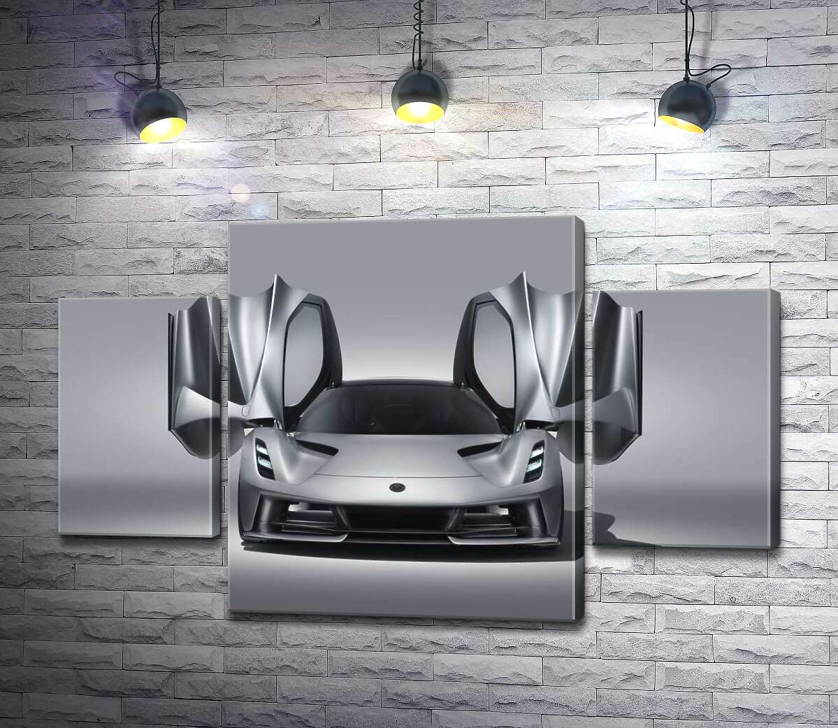 модульна картина Витонченість форм спортивного автомобіля Lotus Evija (Модуль №5)