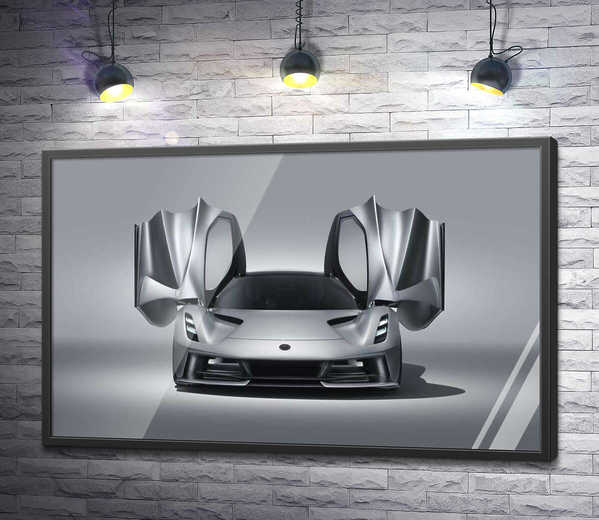 постер Витонченість форм спортивного автомобіля Lotus Evija