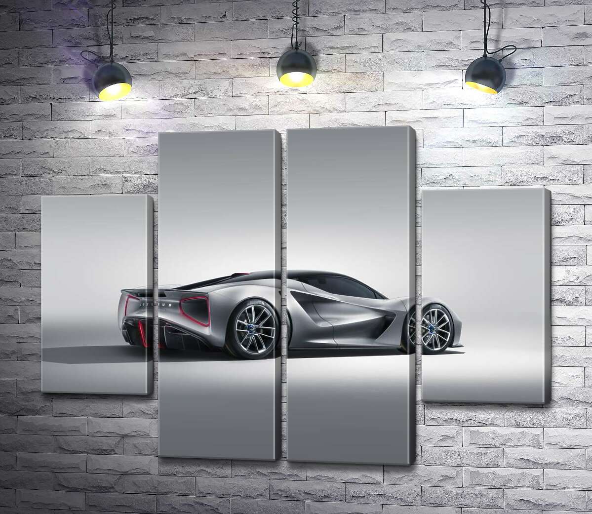 модульна картина Дивовижний дизайн електричного спортивного автомобіля Lotus Evija (Модуль №20)