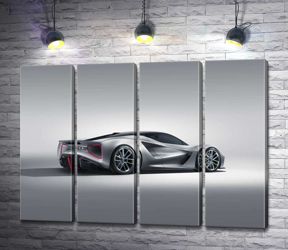 модульна картина Дивовижний дизайн електричного спортивного автомобіля Lotus Evija (Модуль №24)