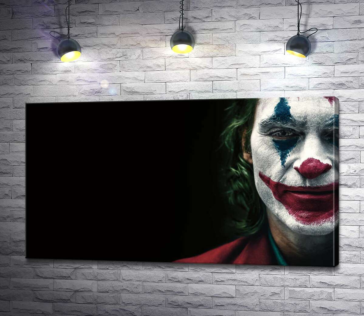 картина Джокер (Joker) нафарбований шарами гриму