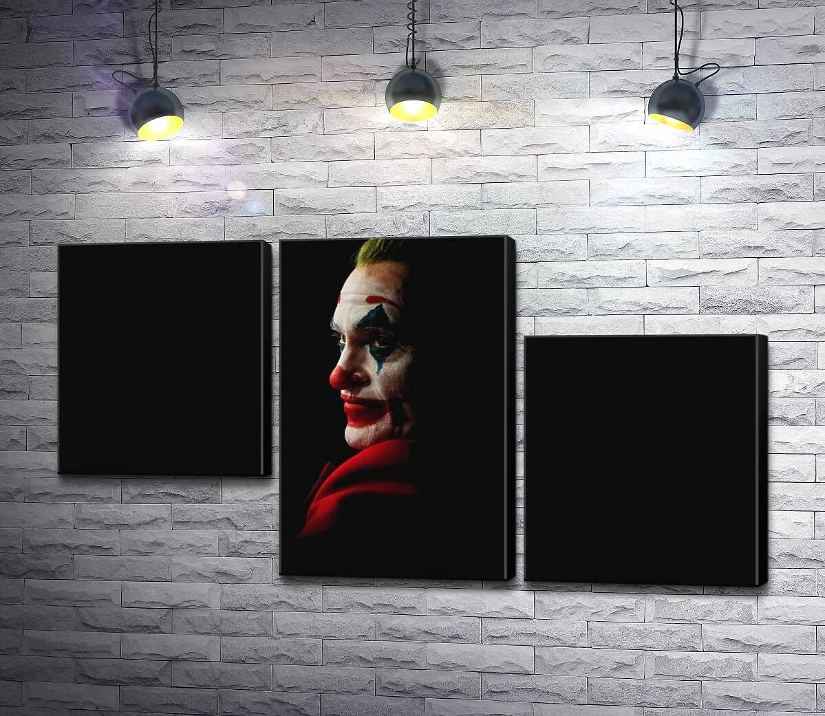 модульна картина Профіль Джокера (Joker) розсіюється в тіні (Модуль №13)