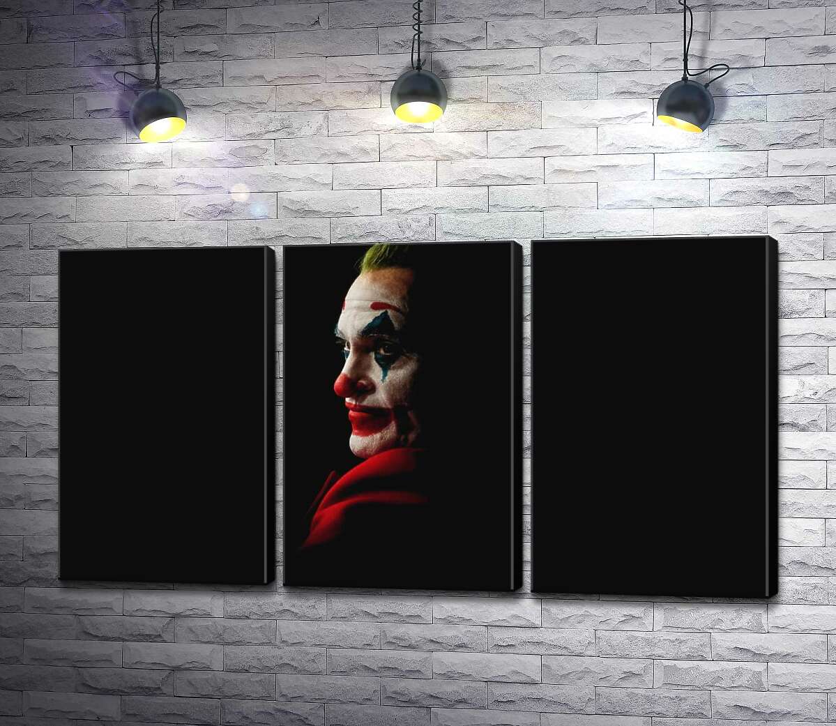 модульна картина Профіль Джокера (Joker) розсіюється в тіні (Модуль №2)
