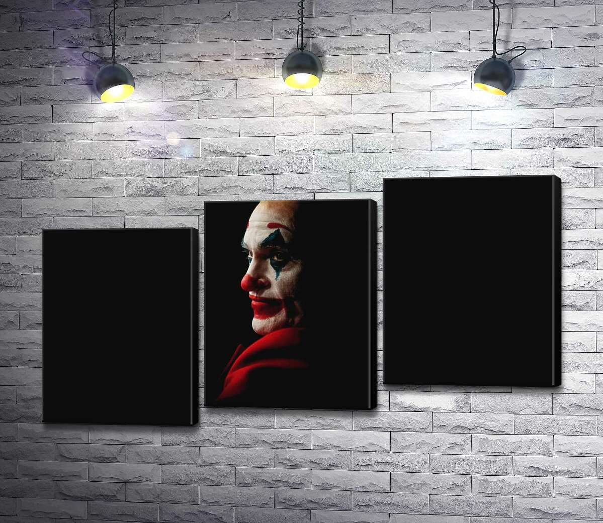 модульна картина Профіль Джокера (Joker) розсіюється в тіні (Модуль №14)