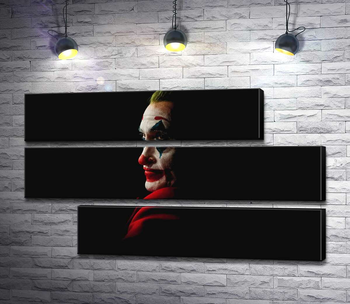 модульная картина Профиль Джокера (Joker) рассеивается в тени (Модуль №16)