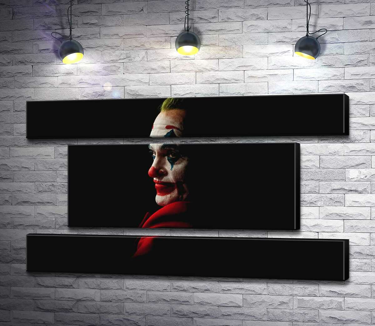 модульна картина Профіль Джокера (Joker) розсіюється в тіні (Модуль №18)