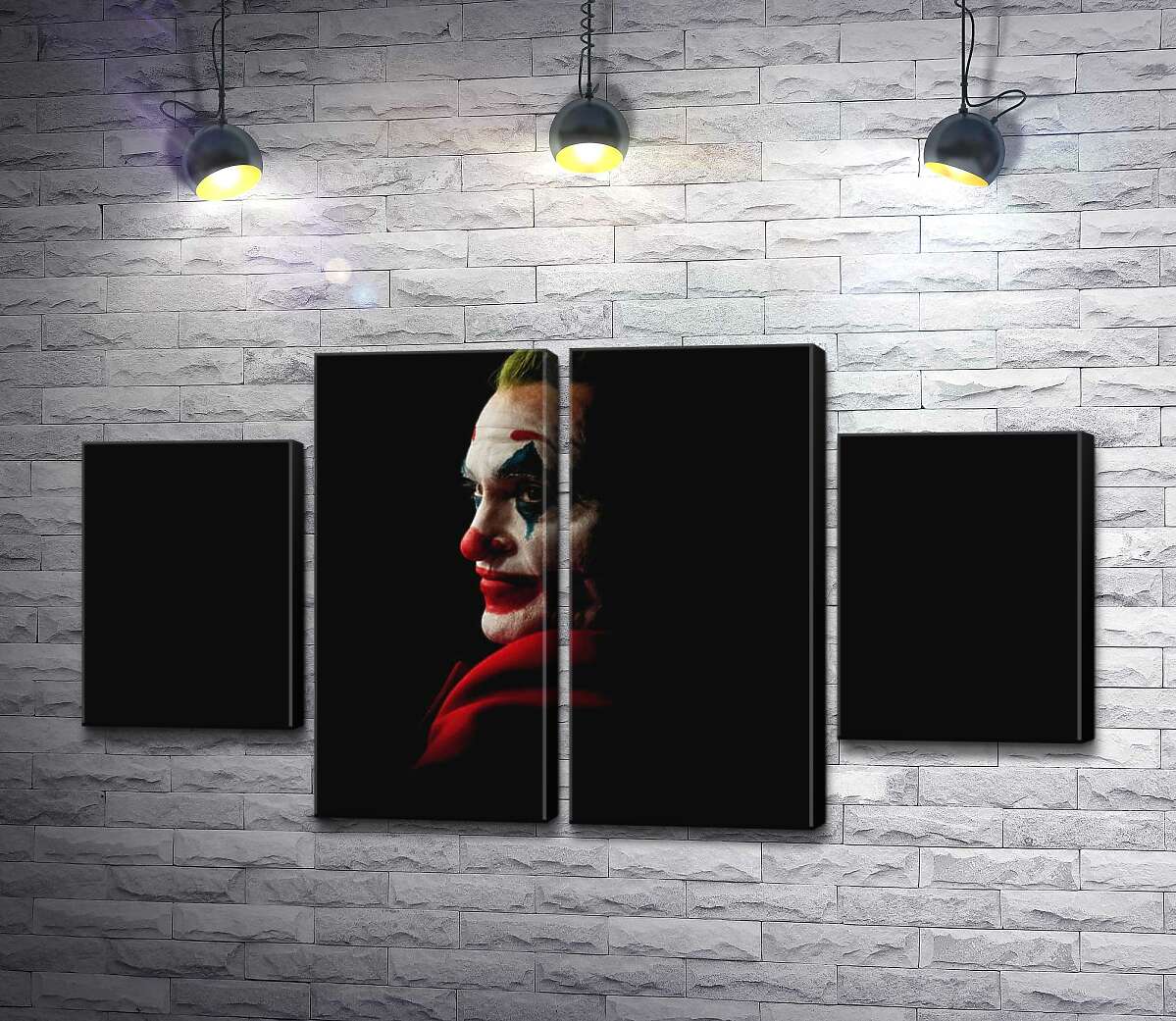 модульная картина Профиль Джокера (Joker) рассеивается в тени (Модуль №20)