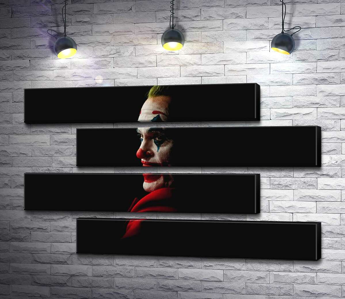 модульная картина Профиль Джокера (Joker) рассеивается в тени (Модуль №23)