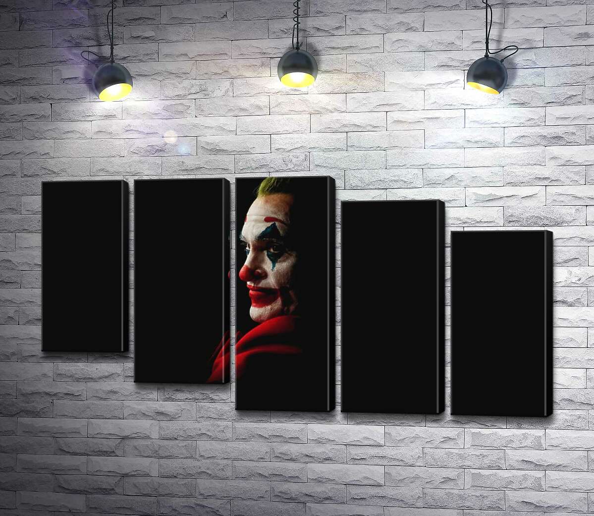 модульна картина Профіль Джокера (Joker) розсіюється в тіні (Модуль №28)