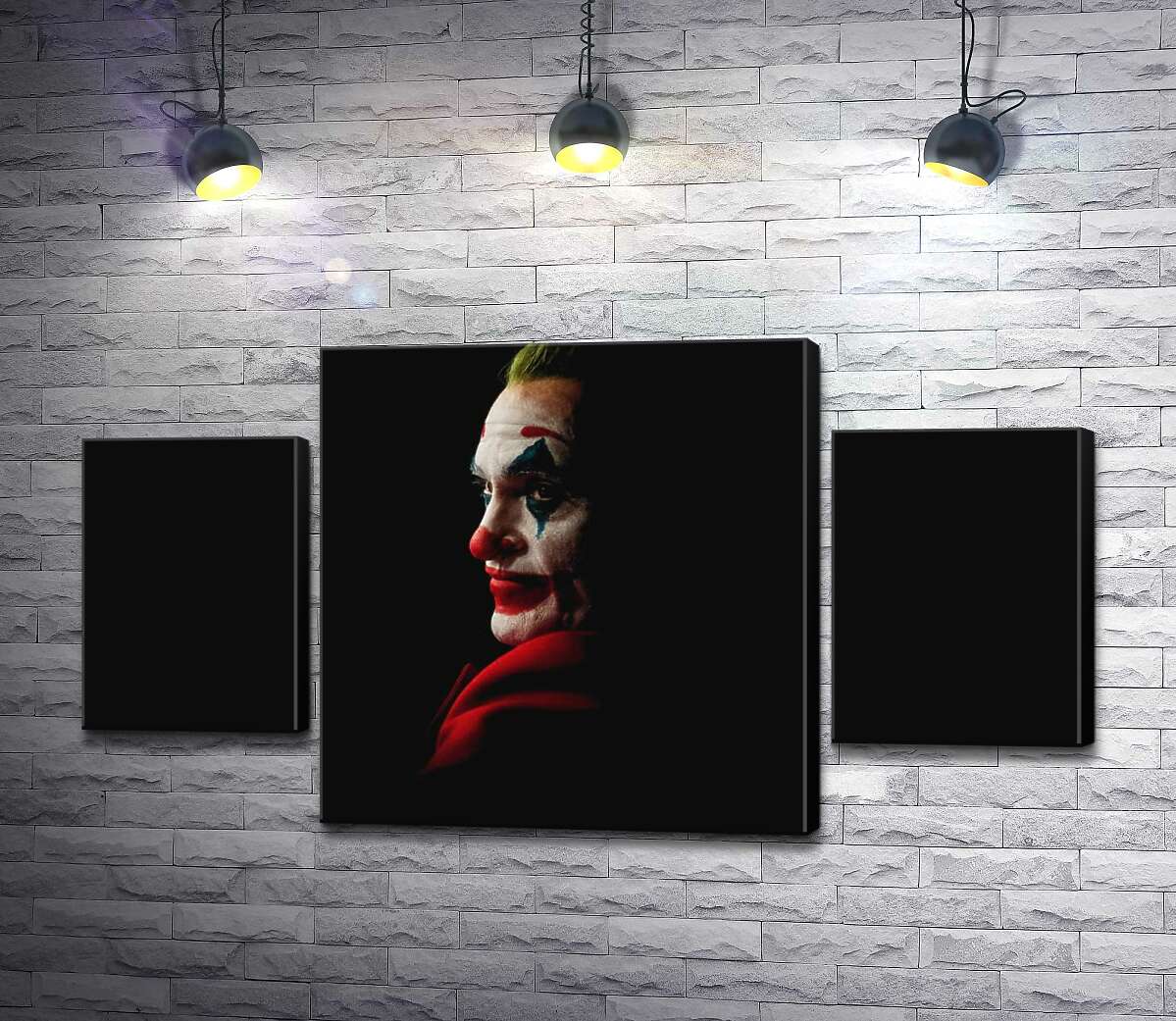 модульная картина Профиль Джокера (Joker) рассеивается в тени (Модуль №5)