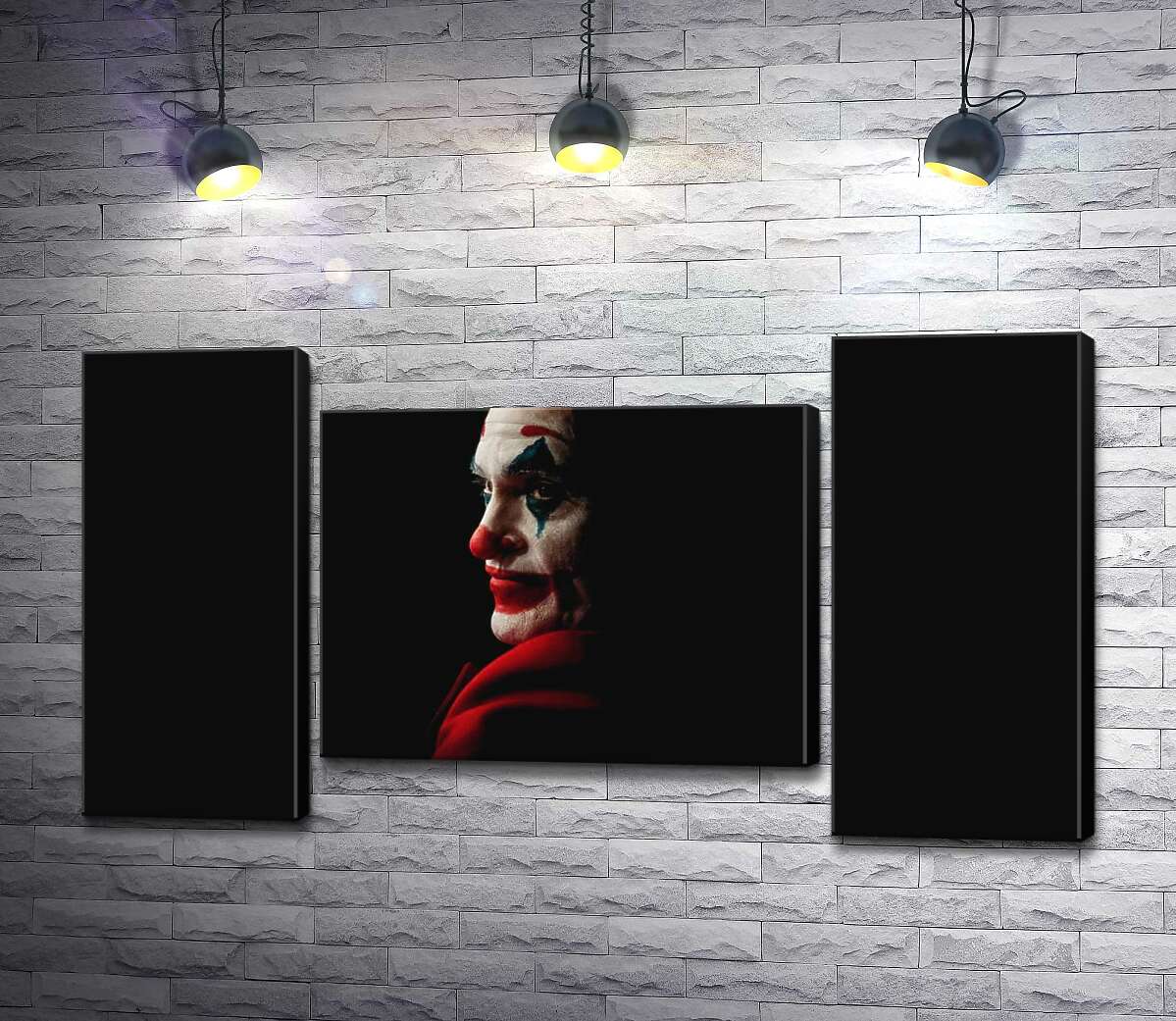 модульна картина Профіль Джокера (Joker) розсіюється в тіні (Модуль №11)