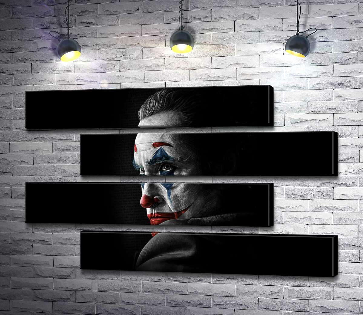 модульна картина Сумний погляд Джокера (Joker) з тіні (Модуль №23)