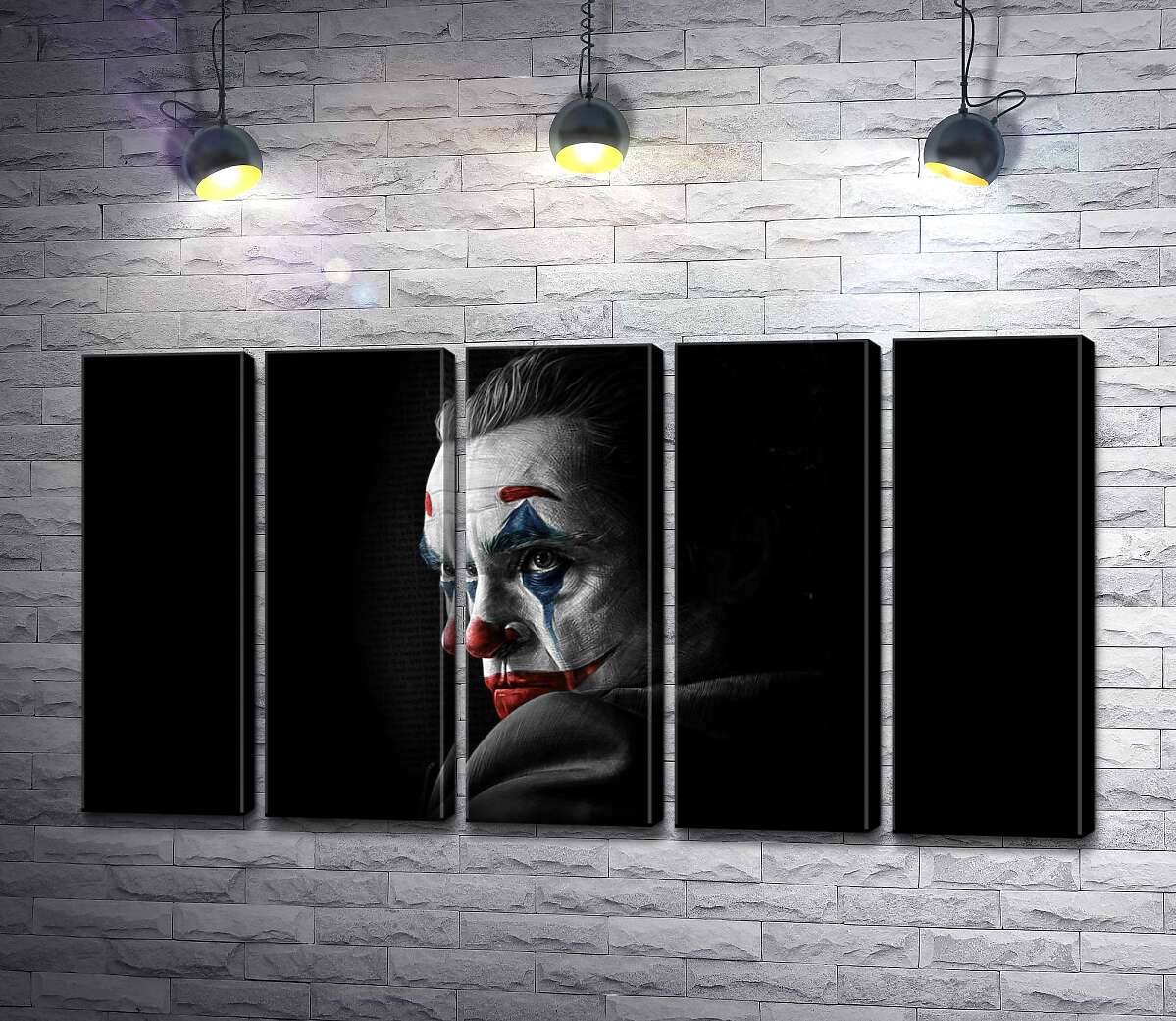 модульна картина Сумний погляд Джокера (Joker) з тіні (Модуль №26)