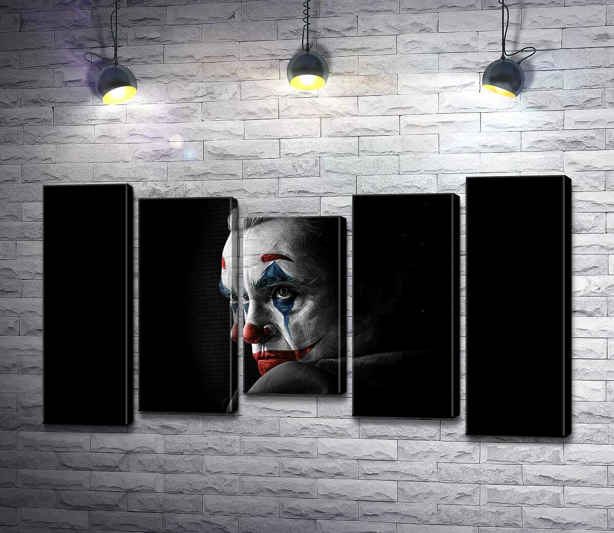 модульна картина Сумний погляд Джокера (Joker) з тіні (Модуль №27)