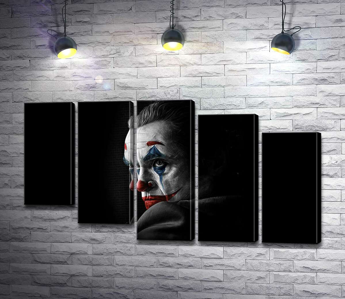 модульна картина Сумний погляд Джокера (Joker) з тіні (Модуль №28)