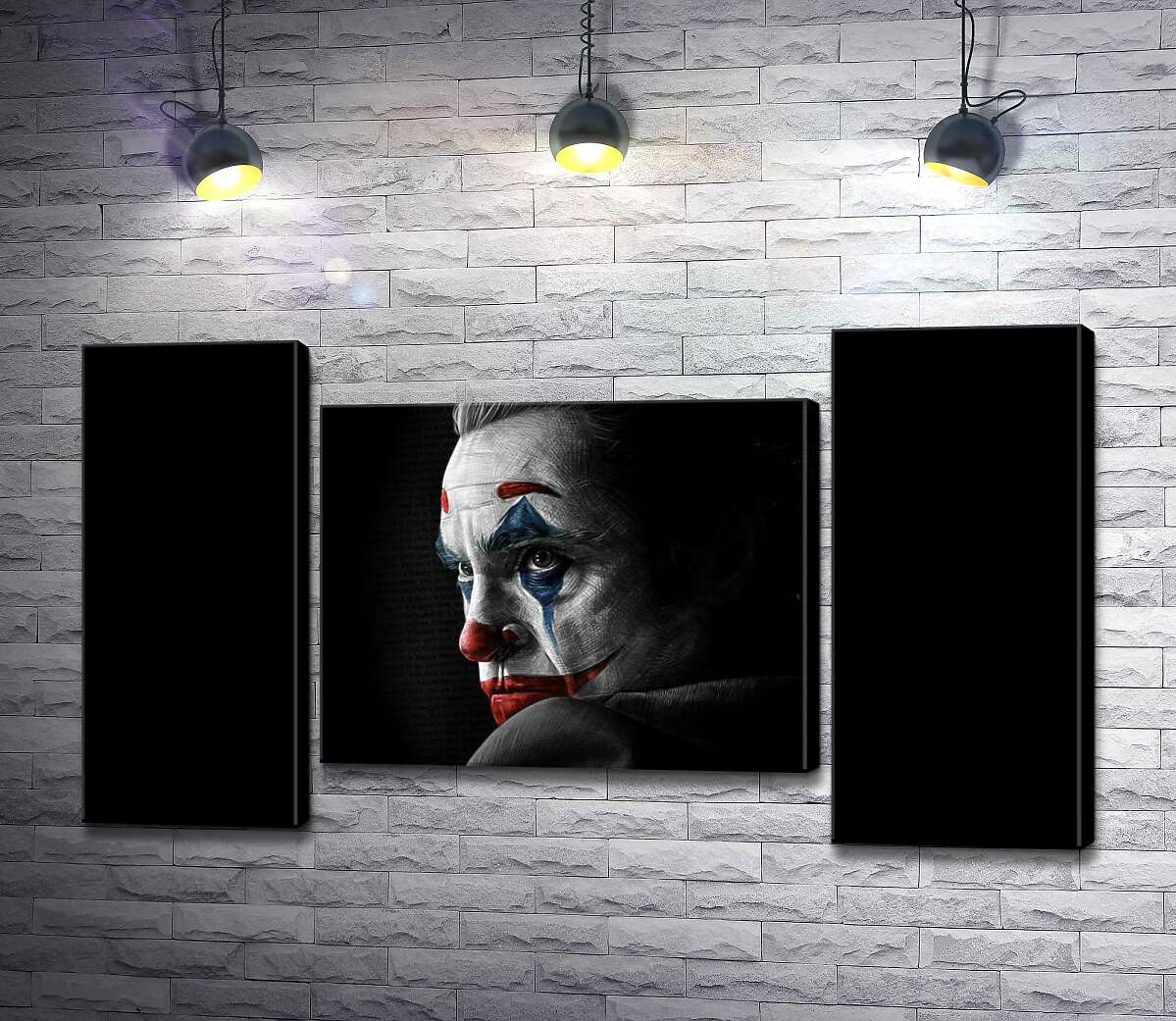модульна картина Сумний погляд Джокера (Joker) з тіні (Модуль №11)