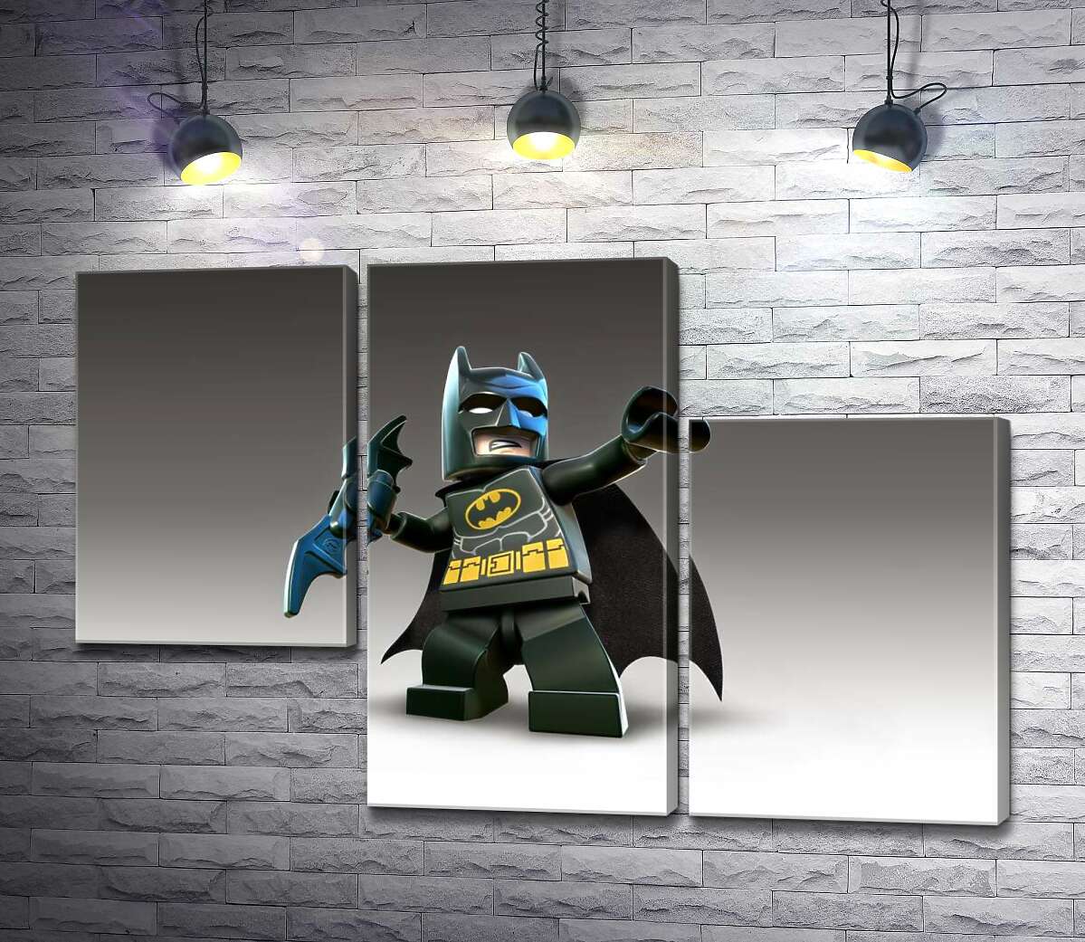 модульна картина Лего Бетмен (Batman) із зброєю, електронним бетарангом (Модуль №13)