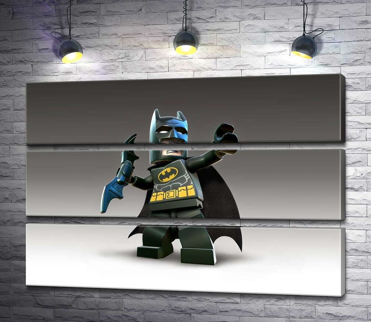 модульна картина Лего Бетмен (Batman) із зброєю, електронним бетарангом (Модуль №15)