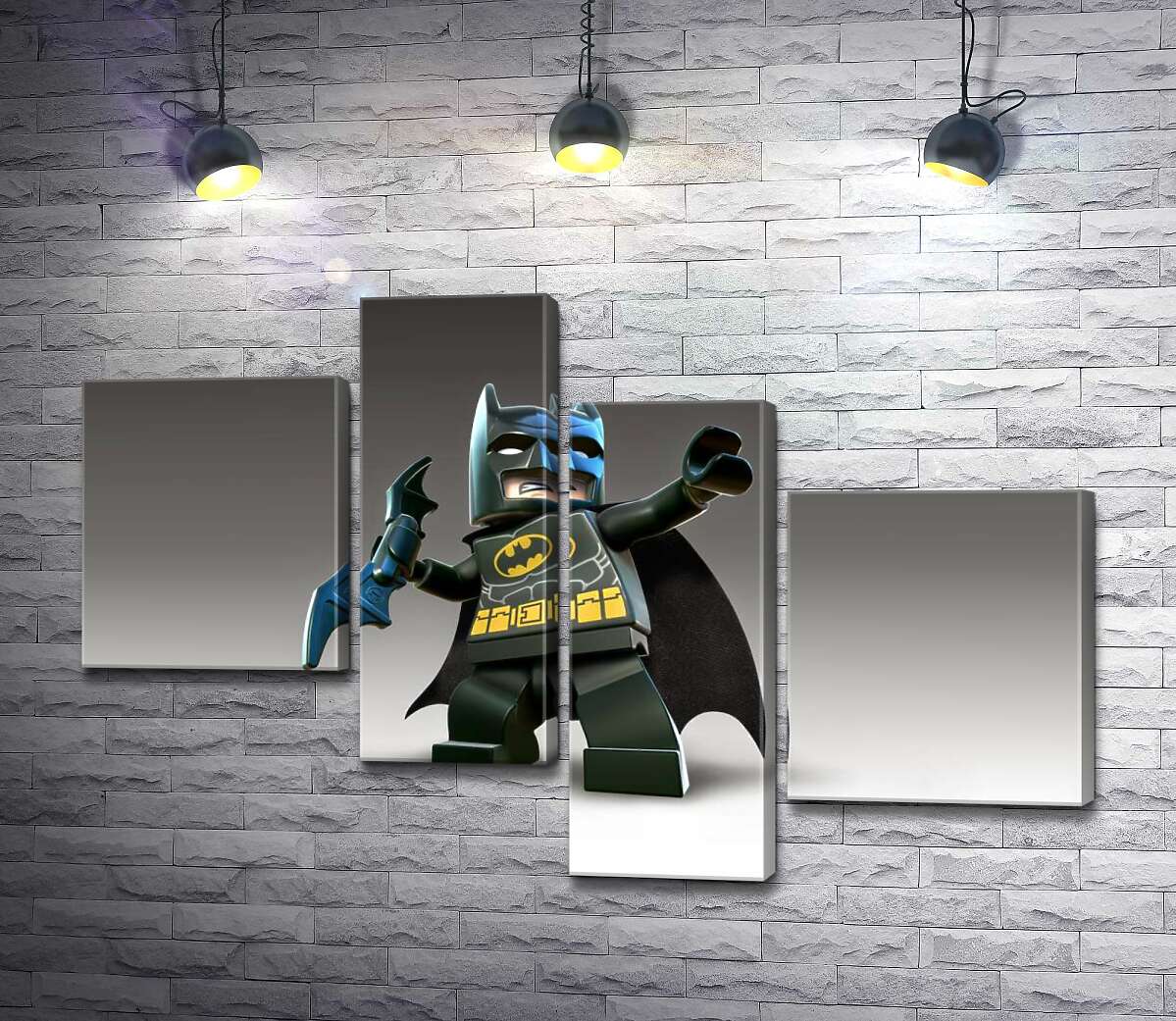 модульна картина Лего Бетмен (Batman) із зброєю, електронним бетарангом (Модуль №21)