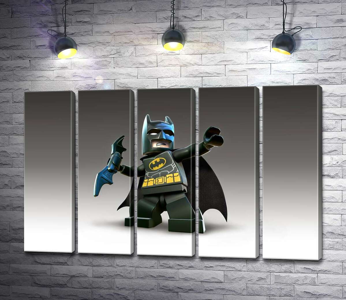 модульна картина Лего Бетмен (Batman) із зброєю, електронним бетарангом (Модуль №26)