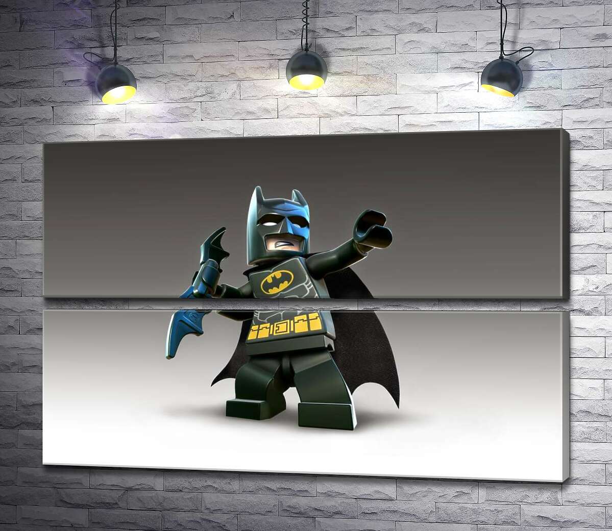модульна картина Лего Бетмен (Batman) із зброєю, електронним бетарангом (Модуль №7)