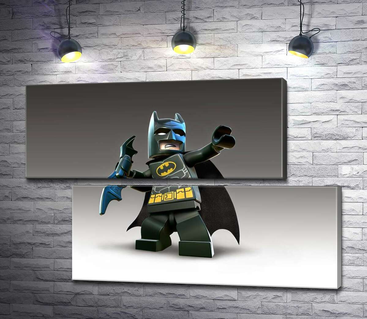 модульна картина Лего Бетмен (Batman) із зброєю, електронним бетарангом (Модуль №8)