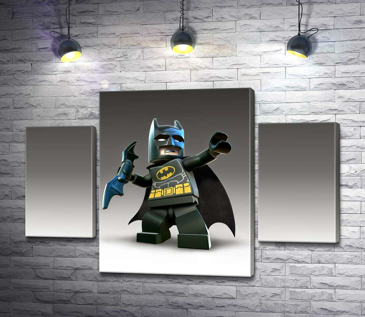 модульна картина Лего Бетмен (Batman) із зброєю, електронним бетарангом (Модуль №5)