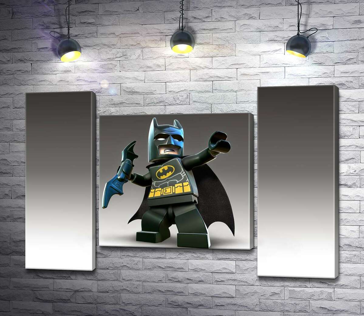 модульна картина Лего Бетмен (Batman) із зброєю, електронним бетарангом (Модуль №11)