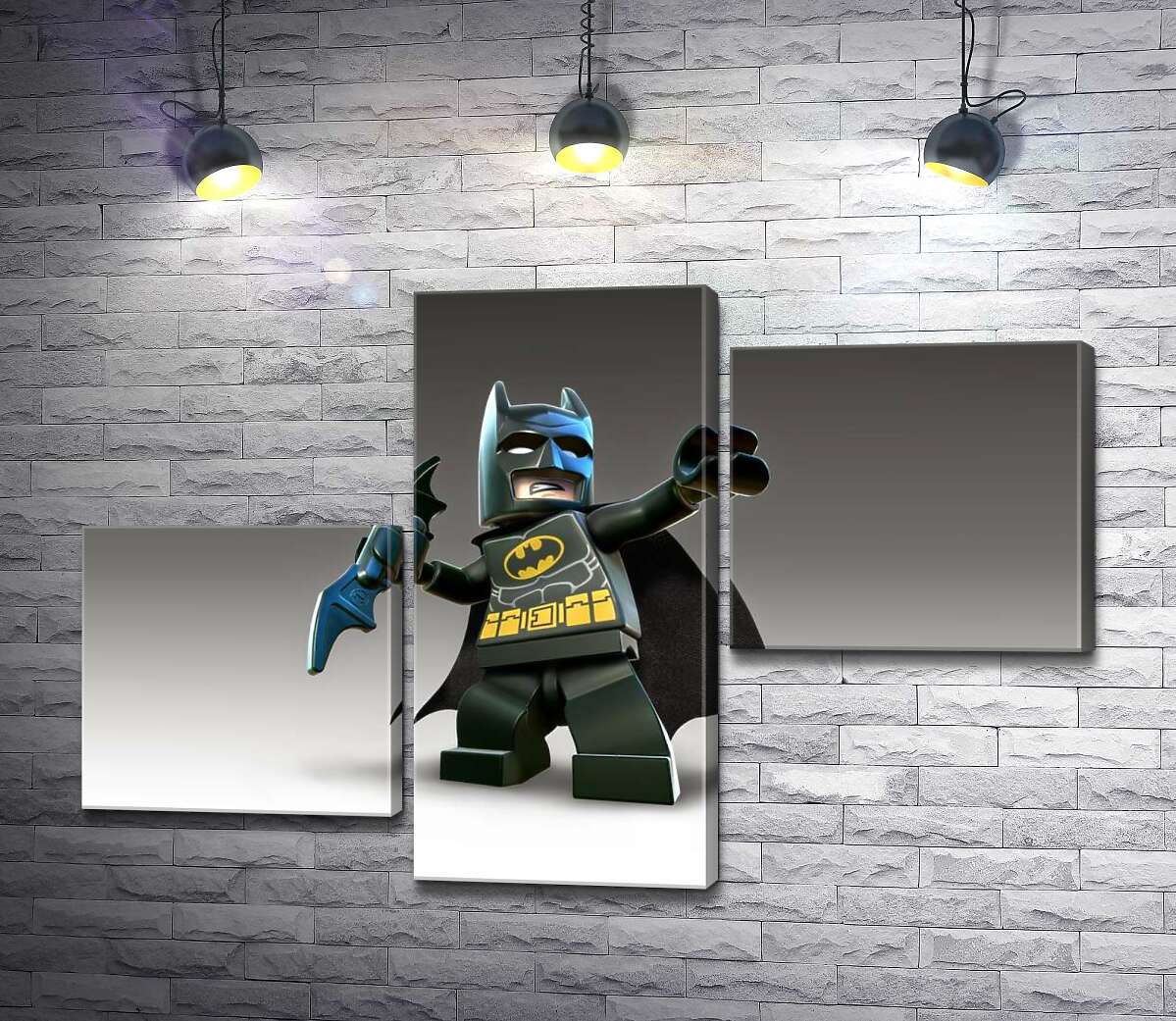 модульна картина Лего Бетмен (Batman) із зброєю, електронним бетарангом (Модуль №12)