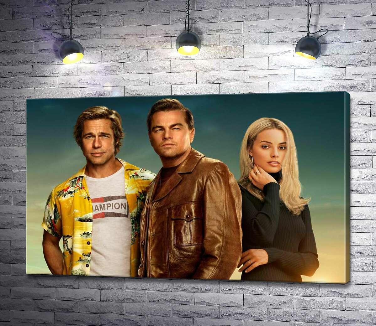 картина Постер із героями фільму "Одного разу в Голлівуді" (Once Upon A Time In Hollywood)