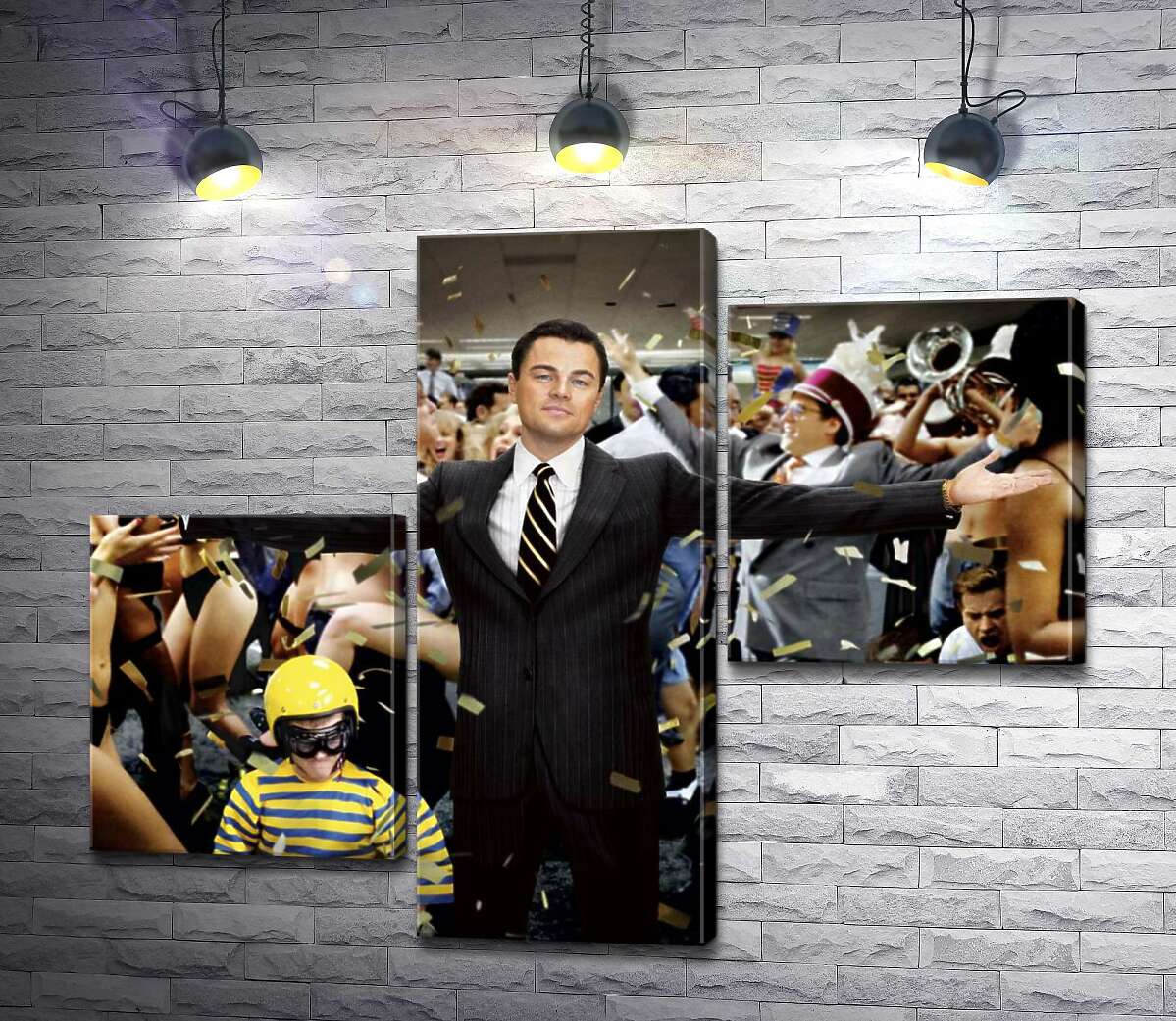 модульная картина Леонардо Ди Каприо (Leonardo DiCaprio) на фильме "Волк с Уолл-стрит" (The Wolf of Wall Street) (Модуль №12)