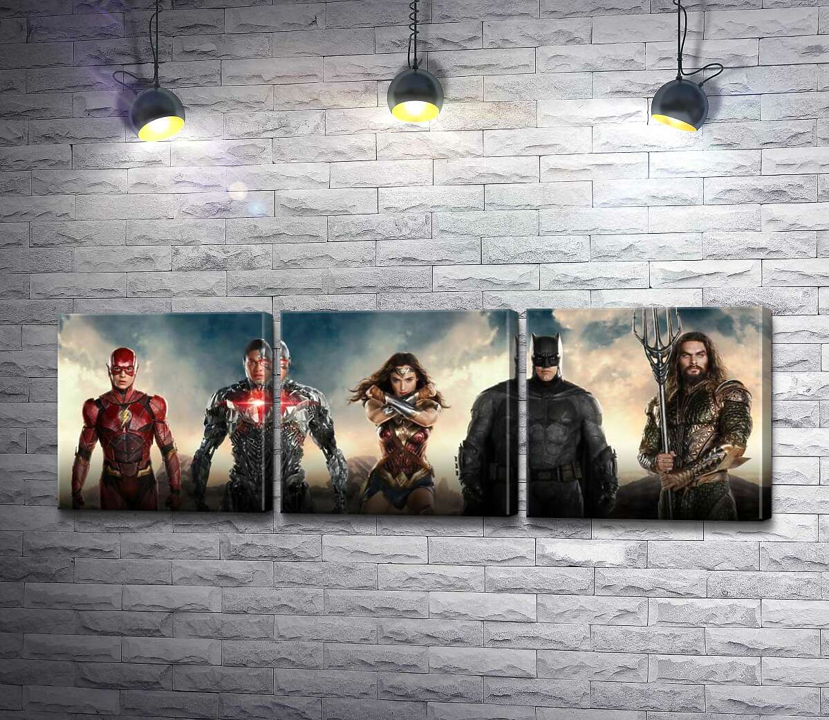 модульна картина Супергерої з фільму "Ліга Справедливості" (Justice League)