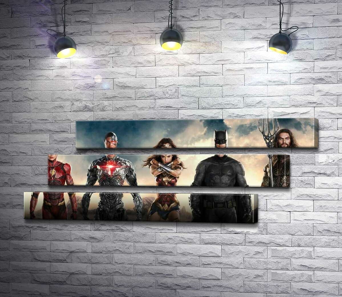 модульна картина Супергерої з фільму "Ліга Справедливості" (Justice League) (Модуль №17)