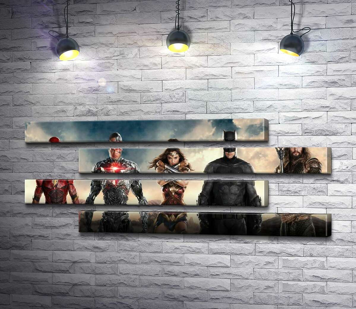 модульна картина Супергерої з фільму "Ліга Справедливості" (Justice League) (Модуль №23)