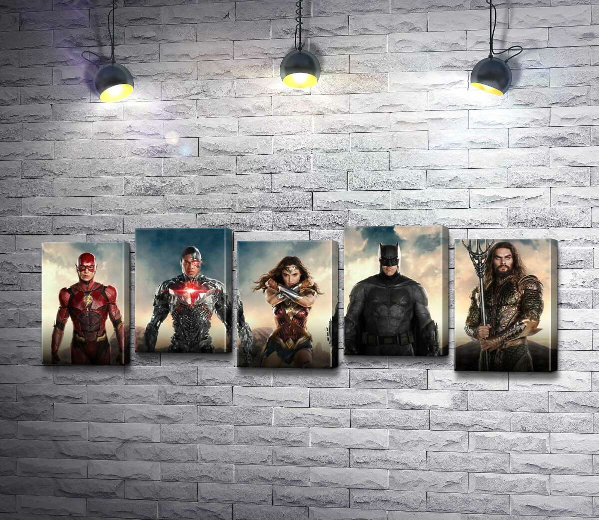 модульна картина Супергерої з фільму "Ліга Справедливості" (Justice League) (Модуль №30)