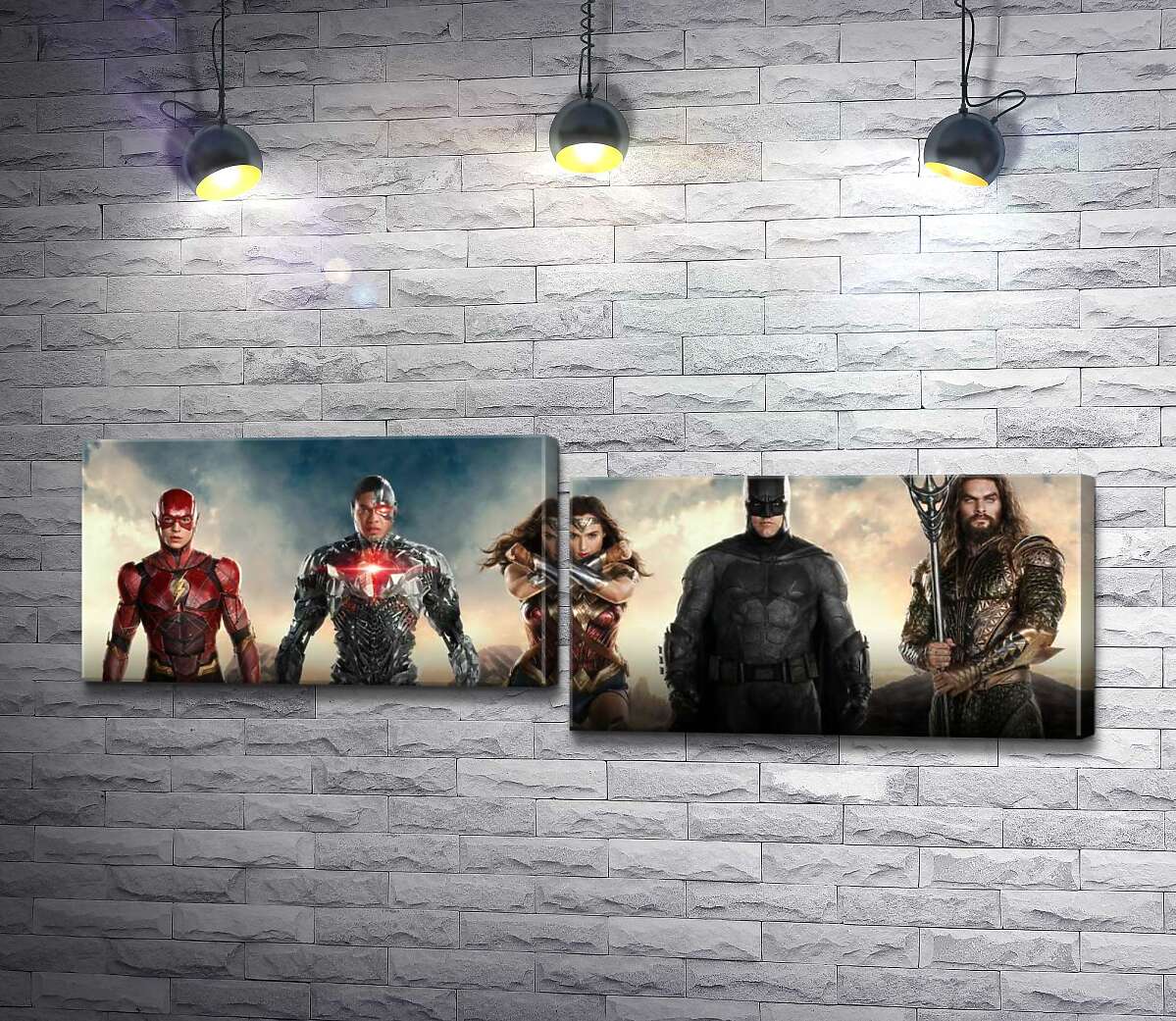 модульна картина Супергерої з фільму "Ліга Справедливості" (Justice League) (Модуль №9)