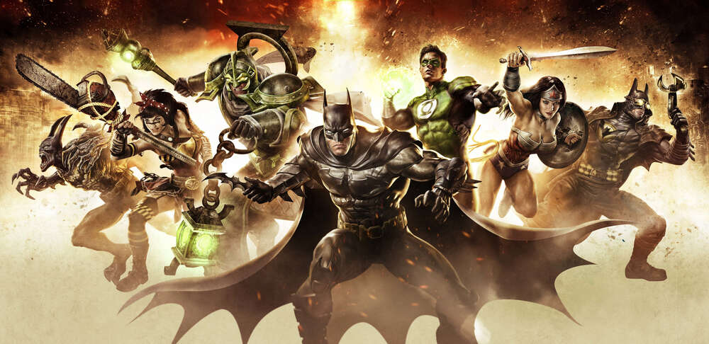 картина-постер Герої коміксів DC вступають в бій