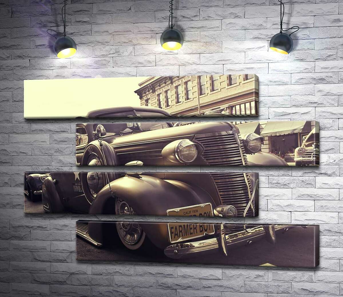 модульная картина "Farmer boy" – автомобиль Chevrolet Master 1938 года (Модуль №23)