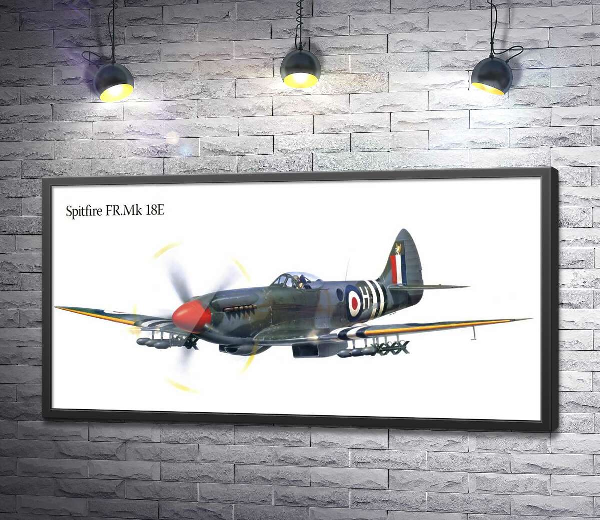 постер Британський винищувач Supermarine Spitfire