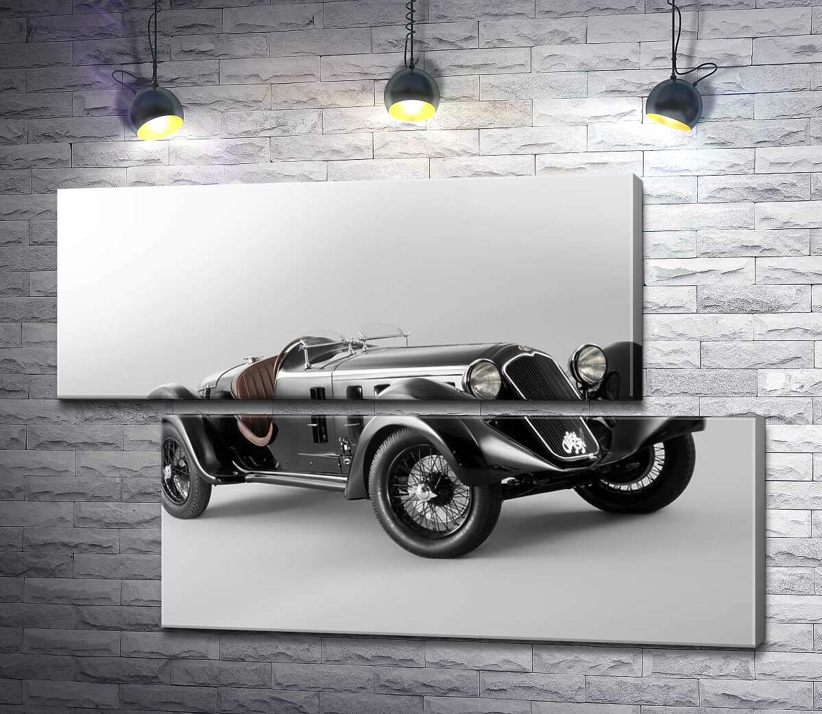 модульна картина Ретро-автомобіль Alfa Romeo 6C (Модуль №8)