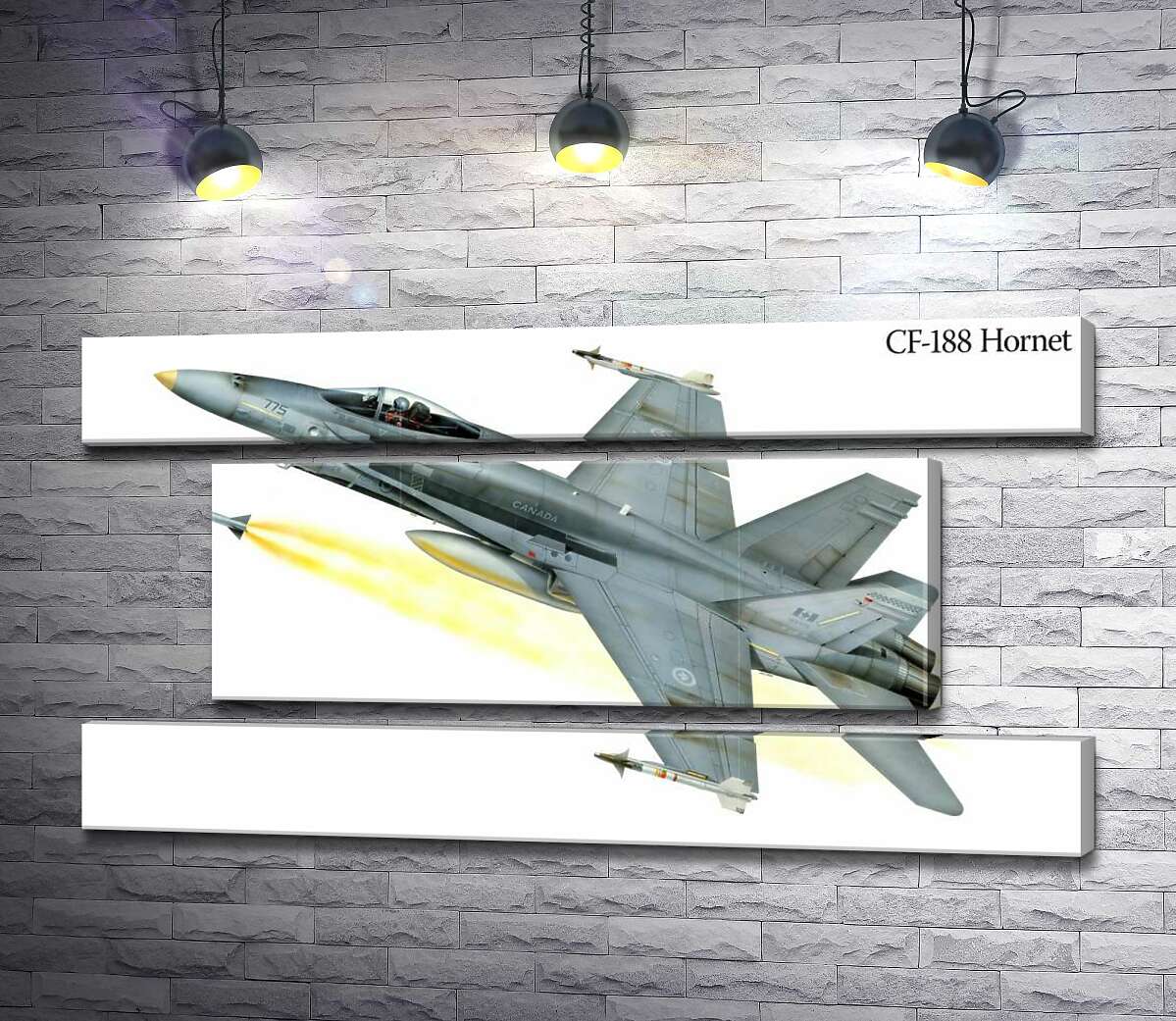 модульна картина Канадський багатоцільовий винищувач McDonnell Douglas CF-18 Hornet (Модуль №18)