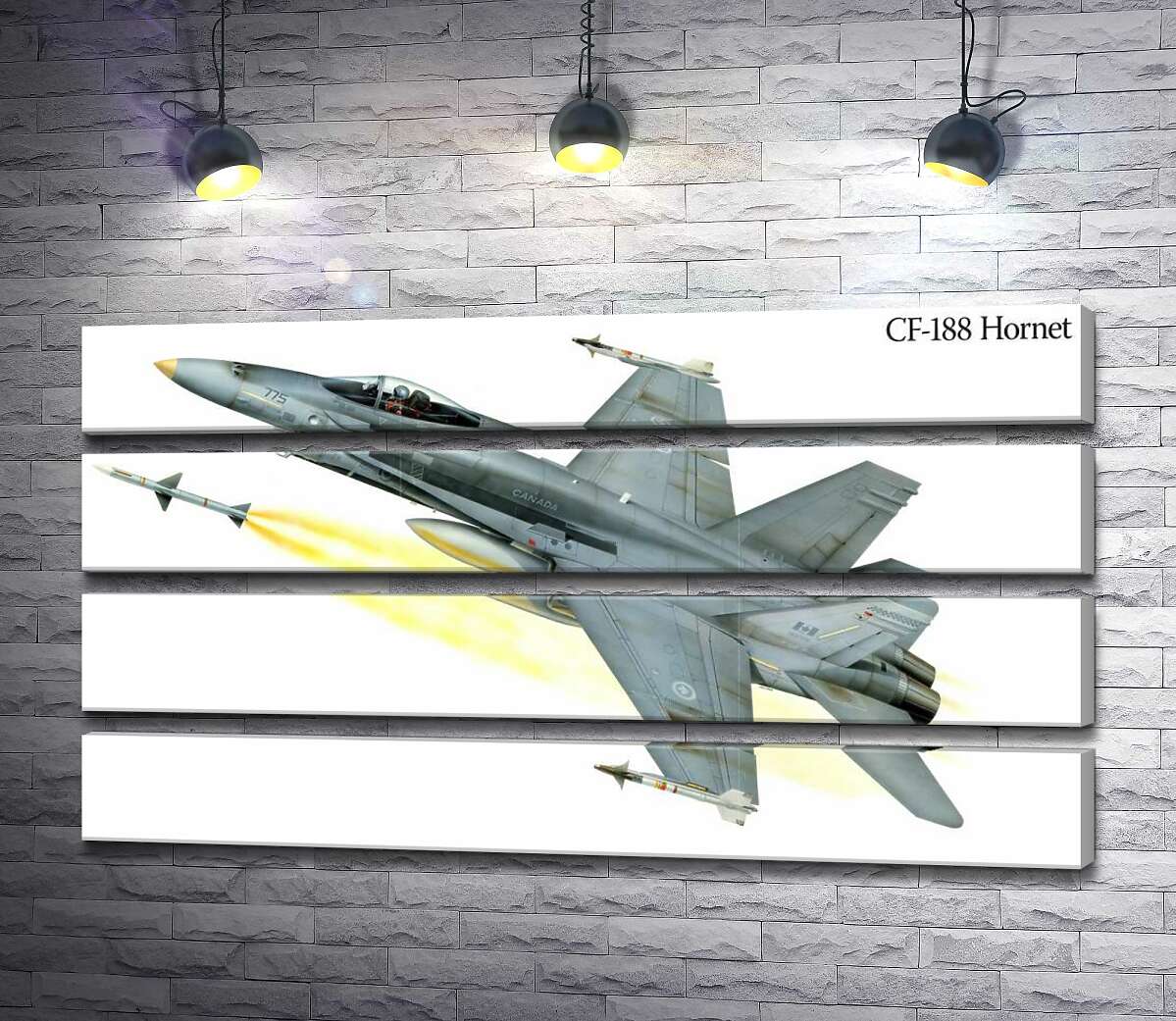 модульная картина Канадский многоцелевой истребитель McDonnell Douglas CF-18 Hornet (Модуль №22)