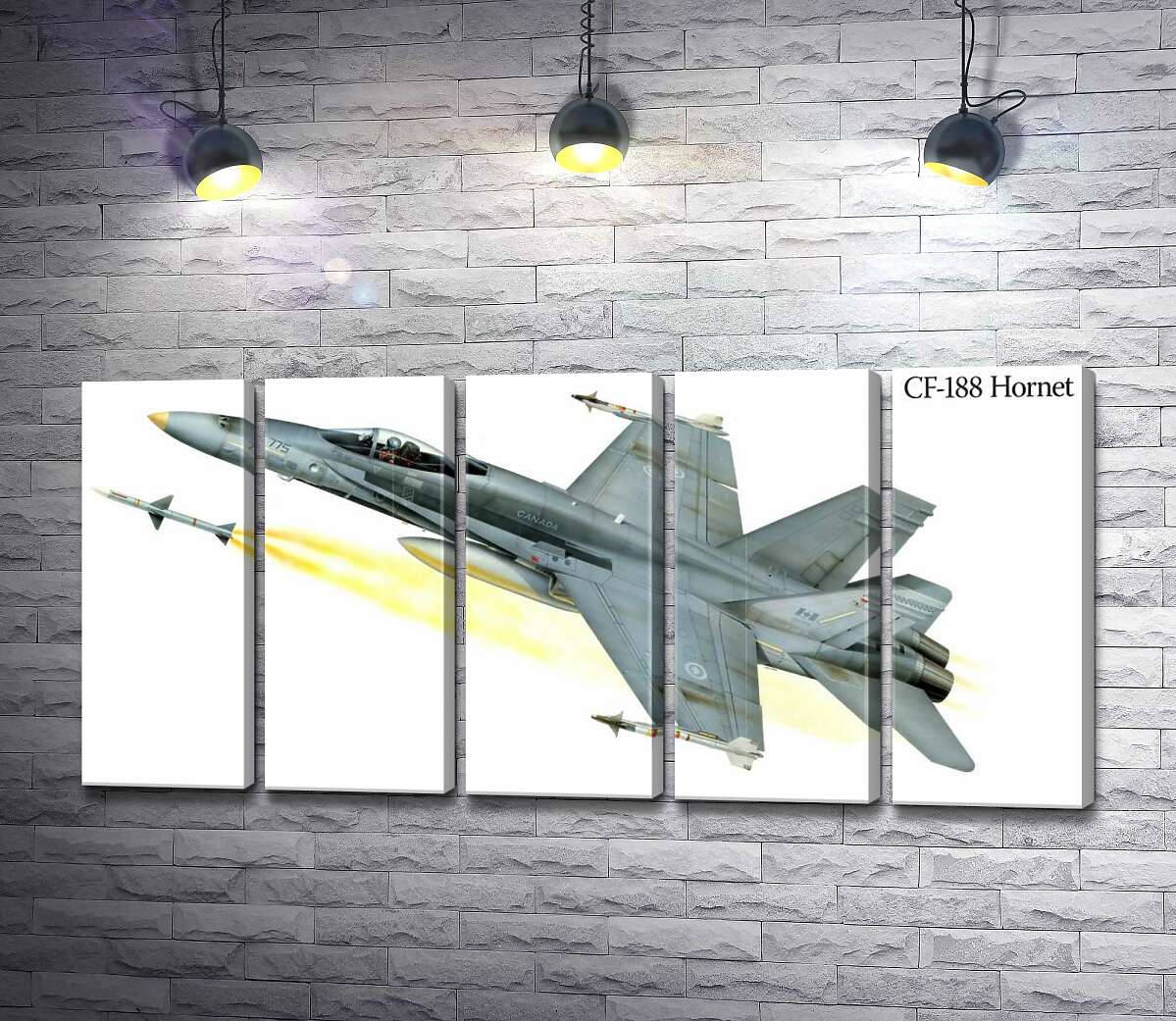 модульна картина Канадський багатоцільовий винищувач McDonnell Douglas CF-18 Hornet (Модуль №26)
